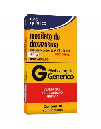 MESILATO DOXAZOSINA 4MG CT BL 30 COMP