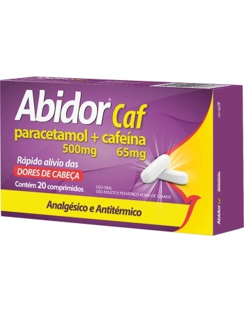 ABIDOR CAF 500/65MG 20COM
