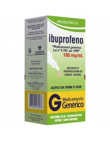 IBUPROFENO 100 MG/ML GTS 20 ML