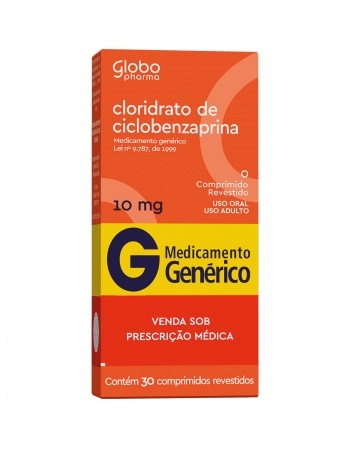 CLORIDRATO DE CICLOBENZAPRINA 10 MG C/ 30 COMP