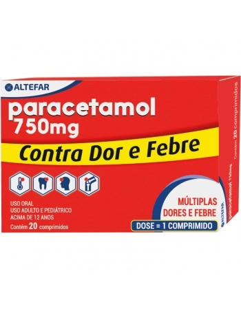 PARACETAMOL GEN COM 750MG C/20