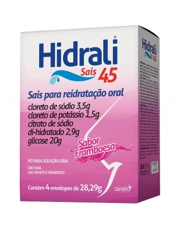 HIDRALI SAIS SABOR FRAMBOESA PO C/4ENV