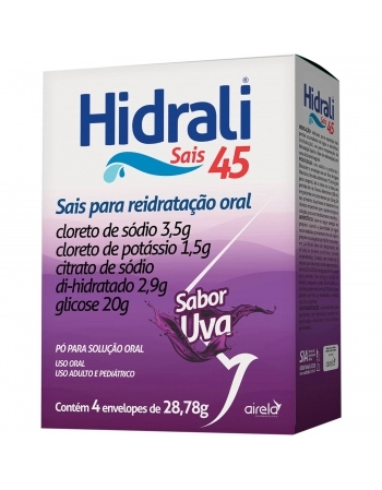HIDRALI SAIS SABOR UVA PO /4ENV 30CT