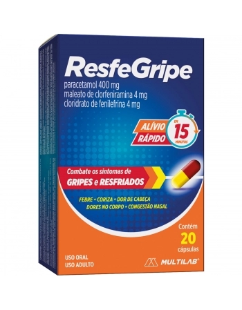 RESFEGRIPE 20 CAPS