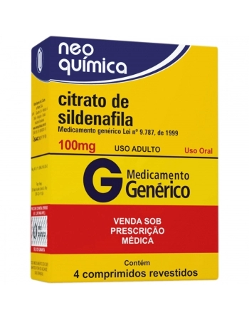 CIT SILDENAFILA 100MG C/4 COMP
