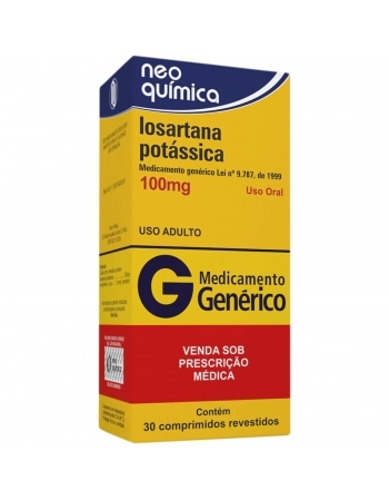 LOSARTANA POTÁSSICA 100MG C/30 COMP