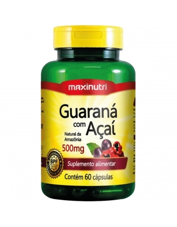 GUARANA + ACAI 500MG C/60 CAPS