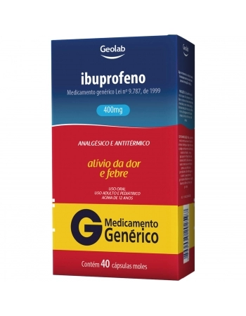 IBUPROFENO 400MG C/ 40 CAPS MOLES