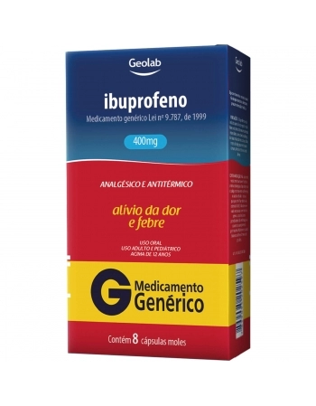 IBUPROFENO 400MG C/ 8 CAPS MOLES