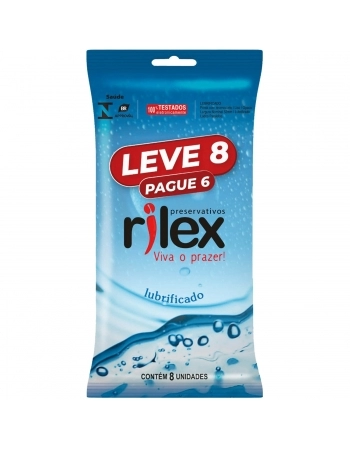 PRESERVATIVO RILEX LUBRIFICADO 18X8 LEVE 8 PAGUE 6