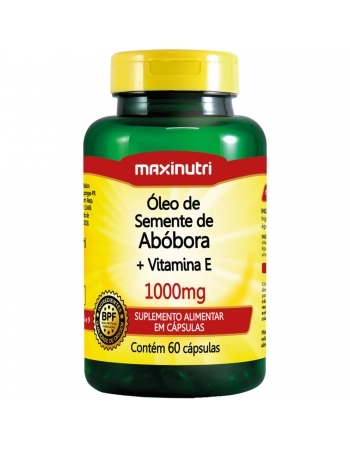 ÓLEO DE SEMENTE DE ABÓBORA + VIT. E - 60 CÁPS.