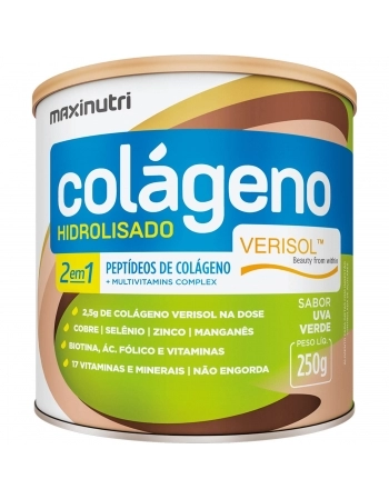 COLÁGENO HIDROLISADO 2EM1 - 250G VERISOL UVA VERDE