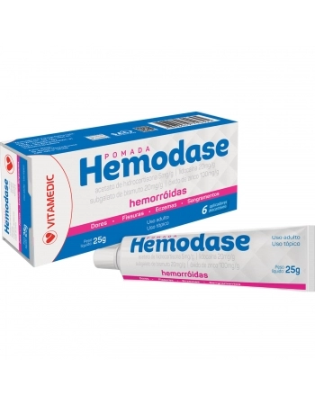 HEMODASE POM 25G C/6 APLICADORES