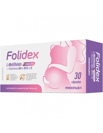 (FOLIDEX) METILFOLATO 420MCG + VIT B6, B12 E E 30 CAPS