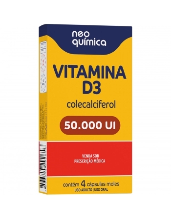 NQ VITAMINA D3 50000 UI C/4 CAP MOLE