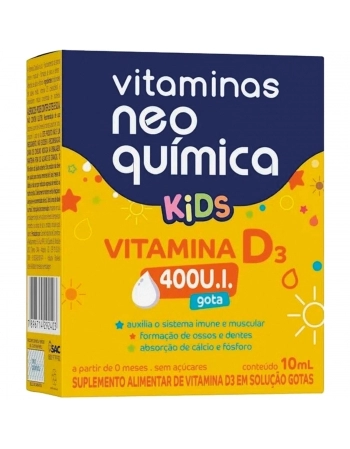 VIT NEO QUIMICA VITD 400UI GTS 10ML