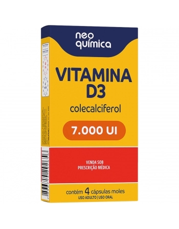NQ VITAMINA D3 7.000 UI C/4 CAP MOLE