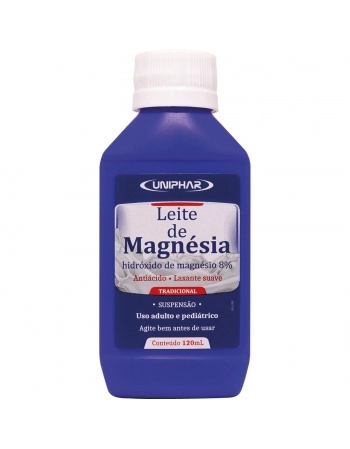 LEITE MAGNESIA UNIPHAR 120ML