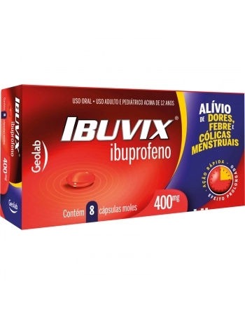IBUVIX 400MG C/ 8 CAP MOLE