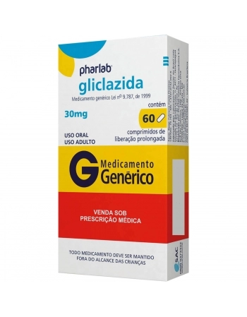 GLICLAZIDA 30MG - CX. C/ 60 COMP LIB PROL