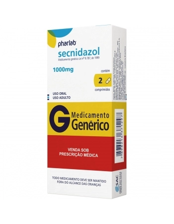 SECNIDAZOL 1000MG - CX C/2 COMP