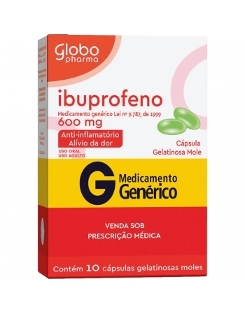 IBUPROFENO CAP MOLE 600 MG C/ 10