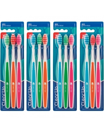 PACK 3 ESC DE DENTE SLIM CERDAS MEDIAS