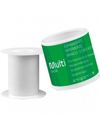 ESPARADRAPO IMPERMEAVEL BRANCO 5CMX4.5M