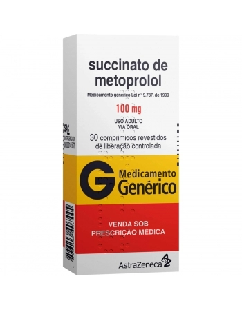 SUCCINATO DE METOPR 100MG C/30