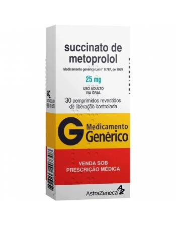 SUCCINATO DE METOPROLOL 25MG C/30