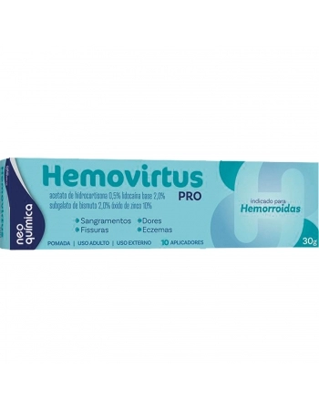 HEMOVIRTUS PRO POMADA CT BG 1X30G 10 APL