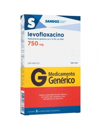 LEVOFLOXACINO 750MG C/5COMP