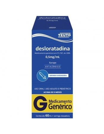 DESLORATADINA 0,5MG/ML XPE FR 60ML