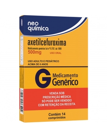 AXETILCEFUROXIMA 500MG C/14 COMP