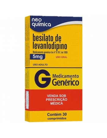 BESILATO DE LEVANLODIPINO 5MG C 30COMP