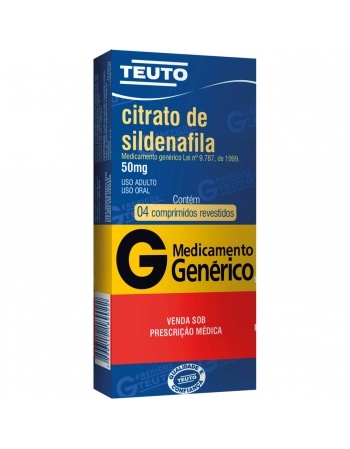 CITRATO SILDENAFILA 50MG COMP REV C/4