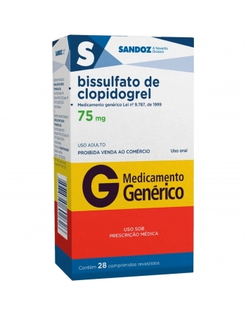 CLOPIDOGREL 75MG C/28COMP