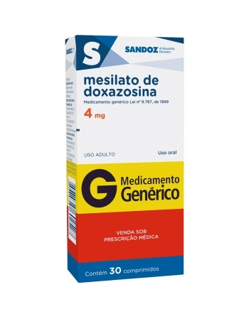 MESILATO DOXAZOSINA 4MG C/30COMP