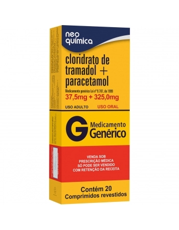 CLOR DE TRAMADOL +PARA 37,5+325MG C/20 COMP (C)