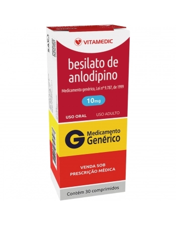 BESILATO DE ANLODIPINO 10MG C/30 COMP