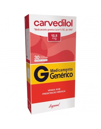 CARVEDILOL 12,5MG C/ 2X15 COMP