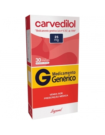 CARVEDILOL 25MG C/ 2X15 COMP
