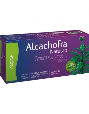 ALCACHOFRA NATULAB 300MG C/30 CAPS