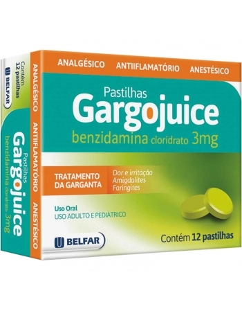 GARGOJUICE C/12 PASTILHAS