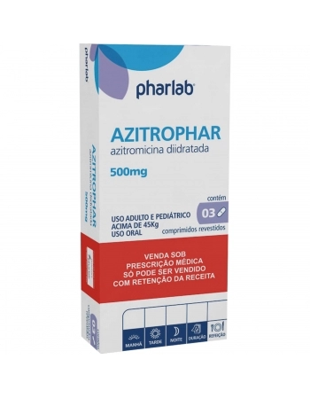 AZITROPHAR 500MG C/03 COMP