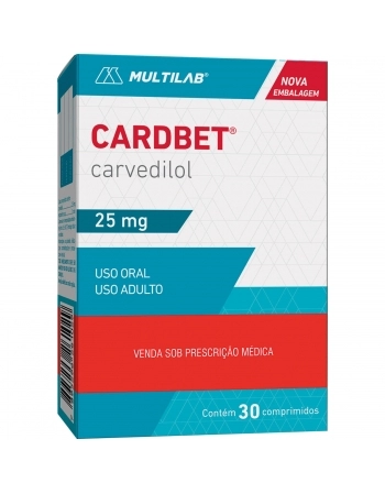 CARDBET 25MG C/30 COMP