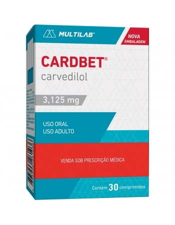 CARDBET 3,125MG C/30 COMP