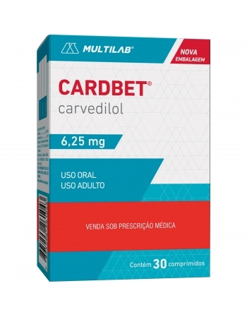 CARDBET 6,25MG C/30 COMP