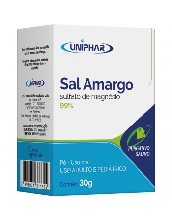 SAL AMARGO 30GRS CAIXA PHARMUS