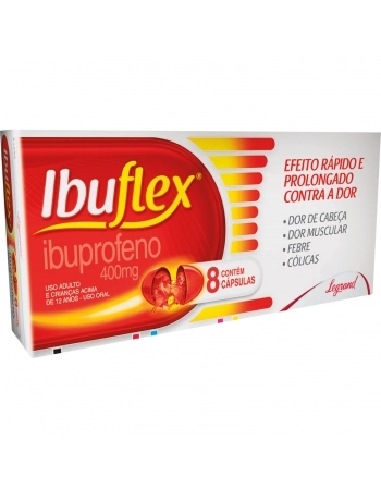 IBUFLEX 400MG C/08 CAPS GEL MOLES